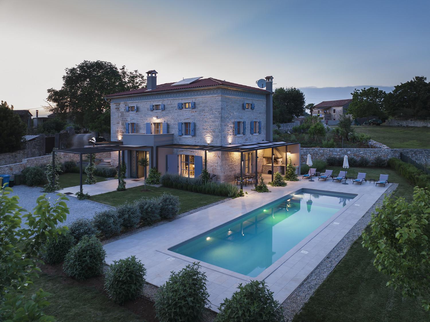 Villa Pi For 8 People In Central Istria With Heated Pool & Large Garden Tinjan Exterior foto